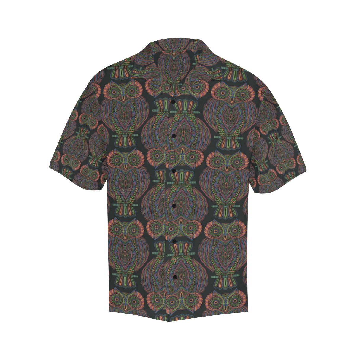 Owl Pattern Print Design A05 Men's Hawaiian Shirt