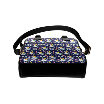 Pegasus Pattern Print Design 05 Shoulder Handbag