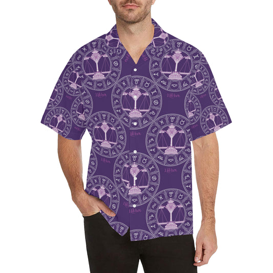 Libra Pattern Print Design 03 Men's Hawaiian Shirt