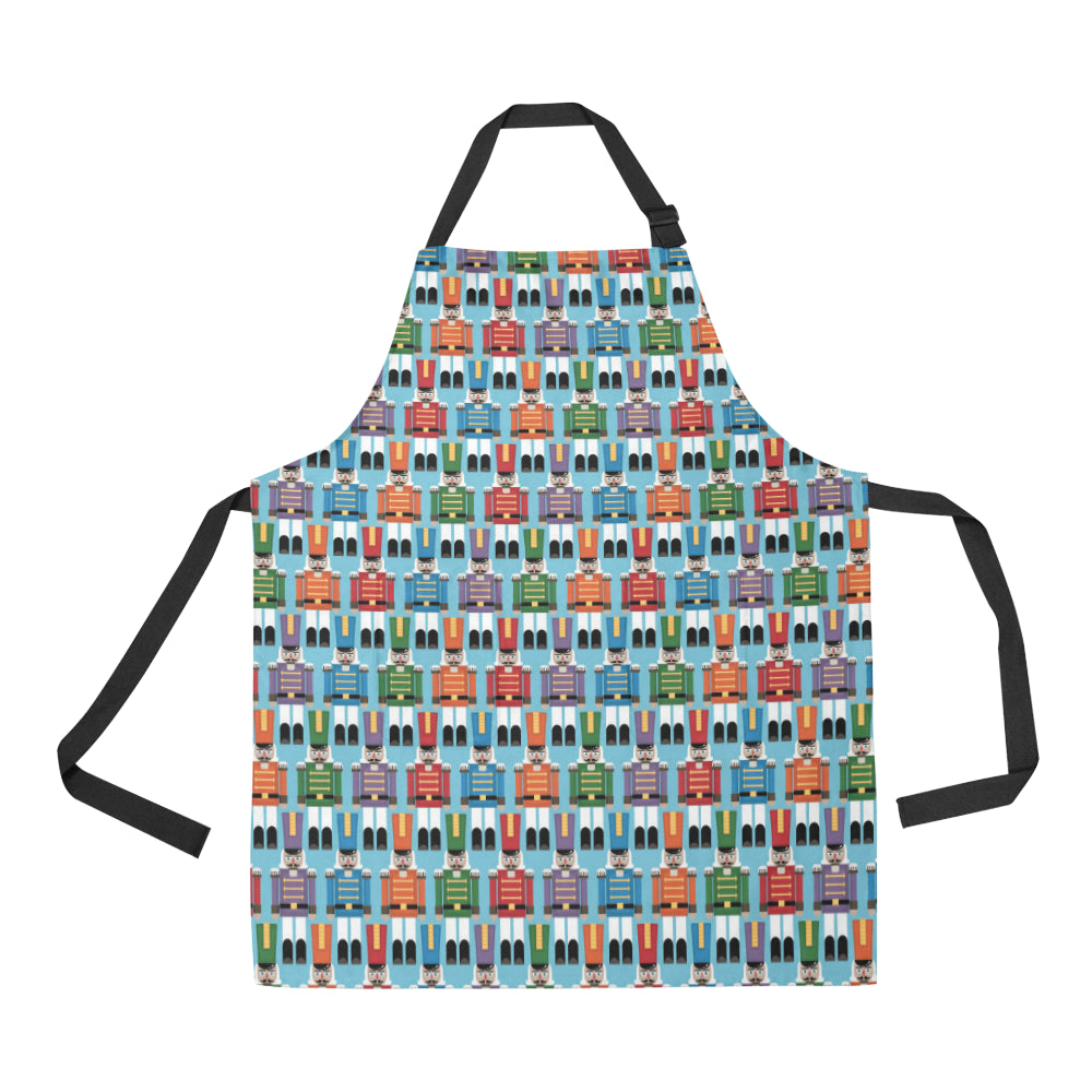 Nutcracker Pattern Print Design A02 Apron with Pocket