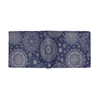 Mandala Pattern Print Design 02 Men's ID Card Wallet