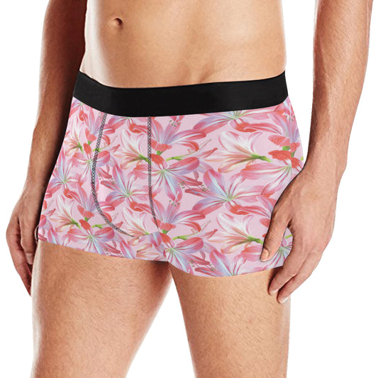 Amaryllis Pattern Print Design 02 Men's Boxer Briefs