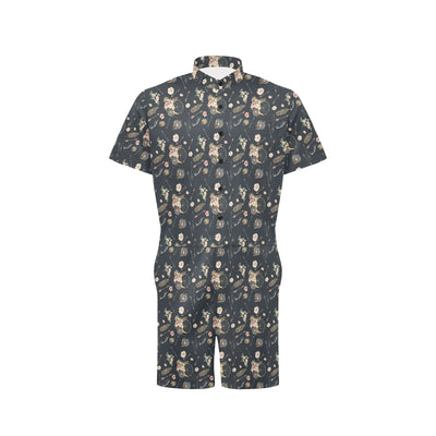 Bohemian Pattern Print Design 09 Men's Romper