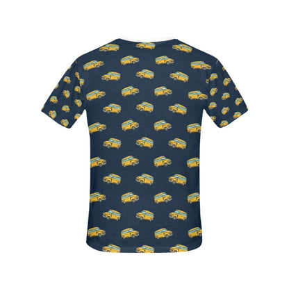 School Bus Print Design LKS304 Women's  T-shirt