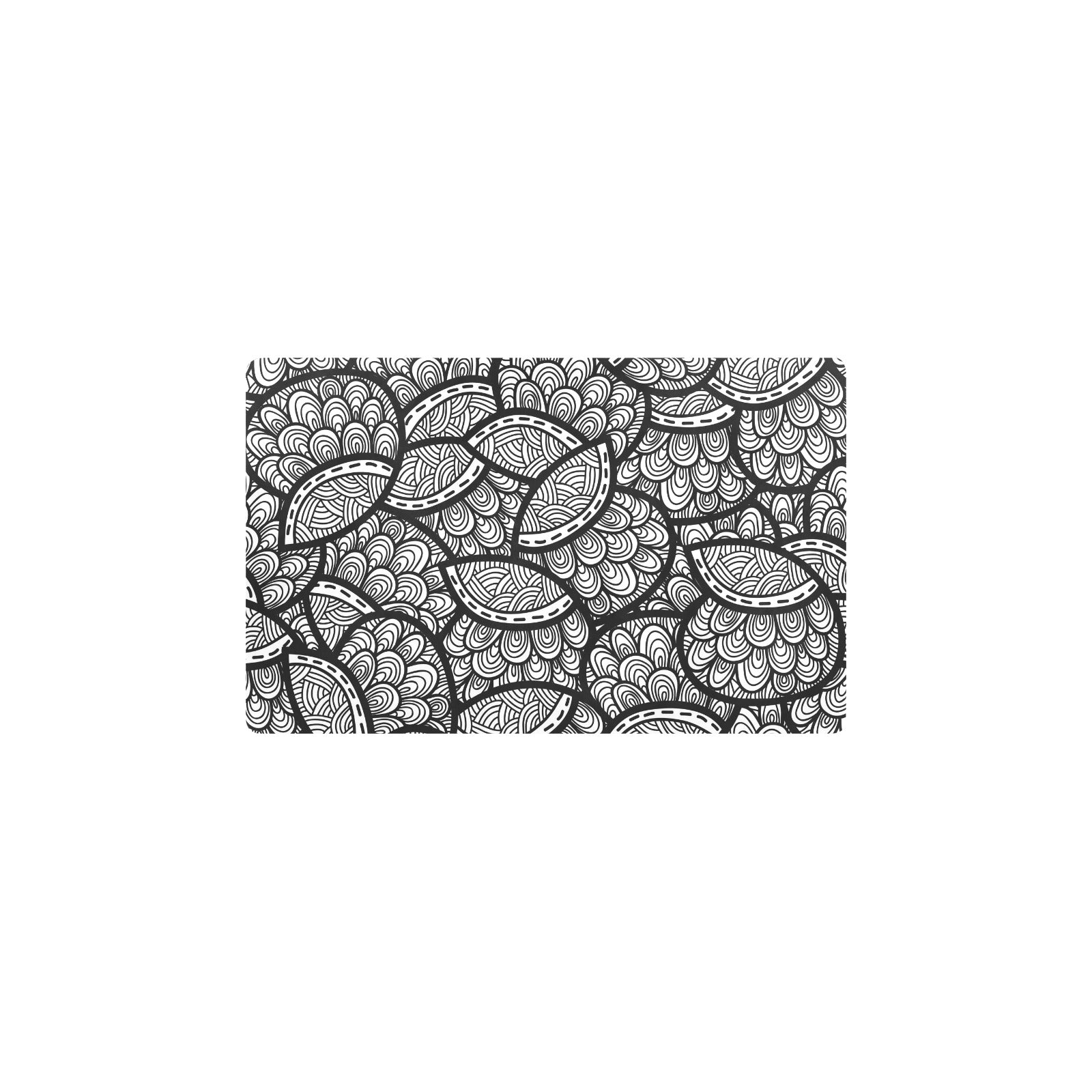 Polynesian Pattern Print Design A01 Kitchen Mat