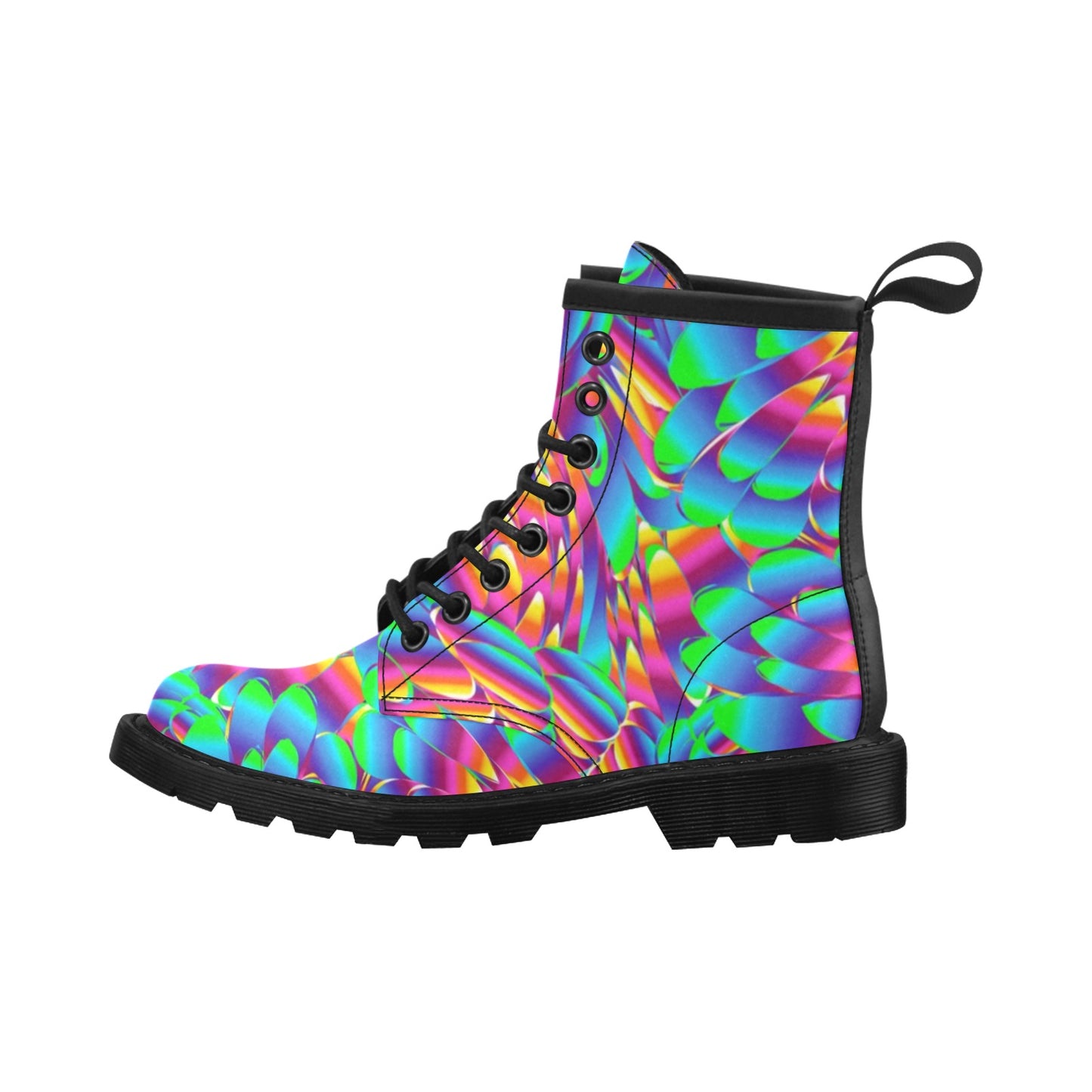 Psychedelic Trippy Pattern Women's Boots