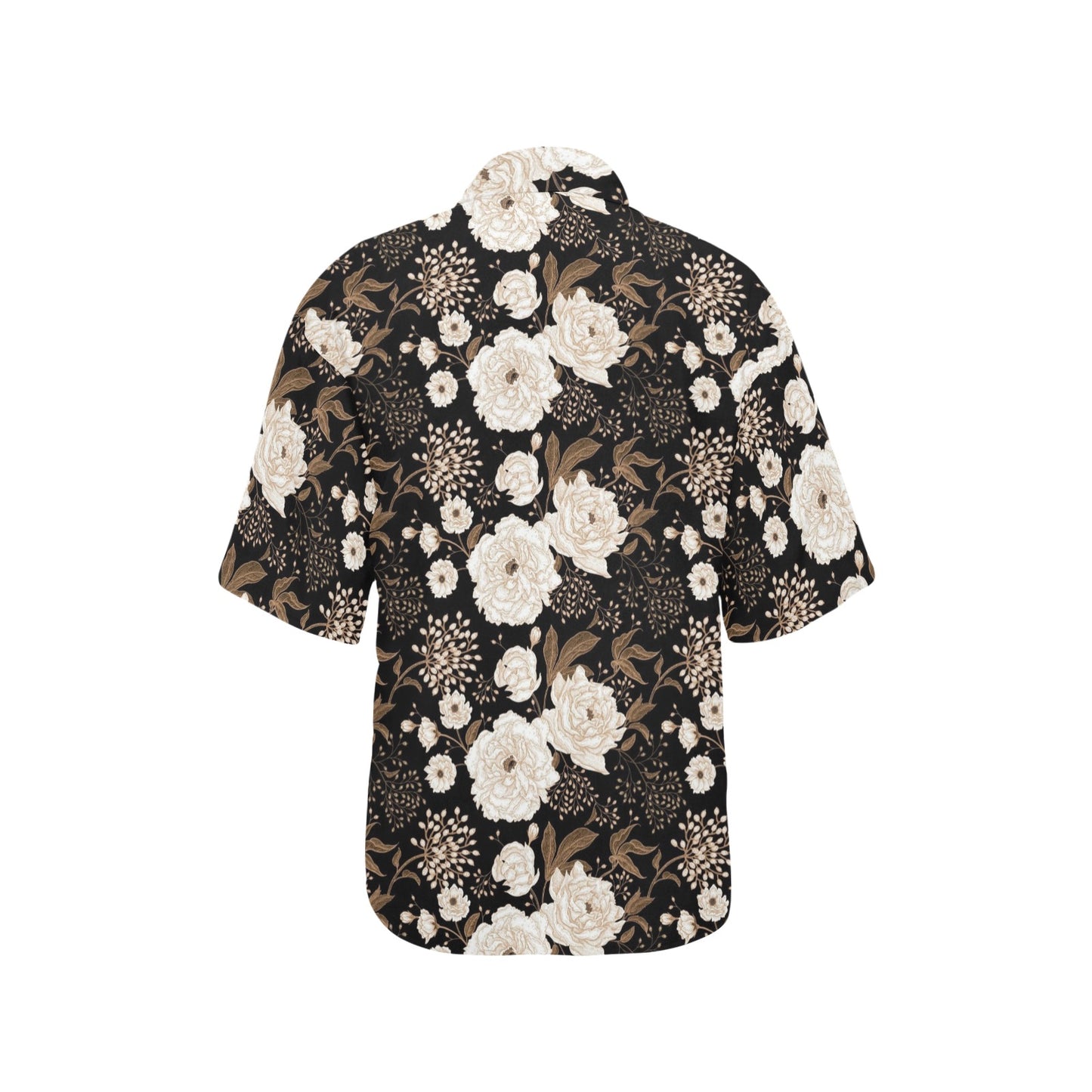 Peony Pattern Print Design A02 Women's Hawaiian Shirt