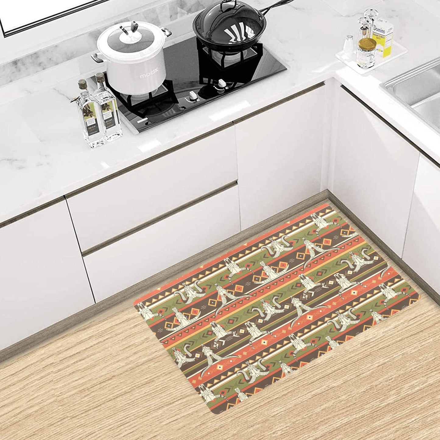 American indian Skull Animal Kitchen Mat