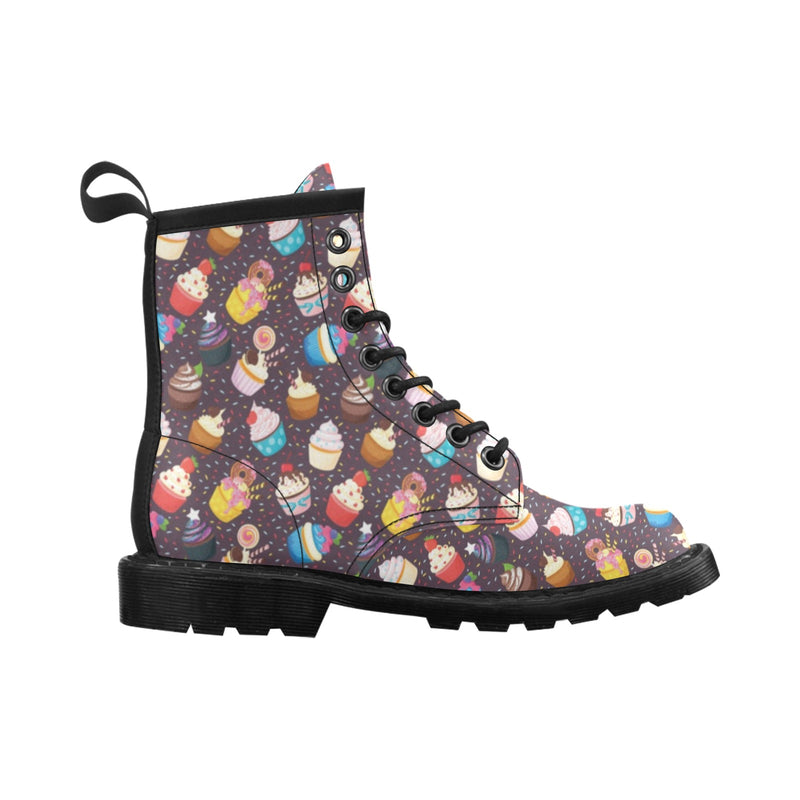 Cupcakes Party Print Pattern Women's Boots
