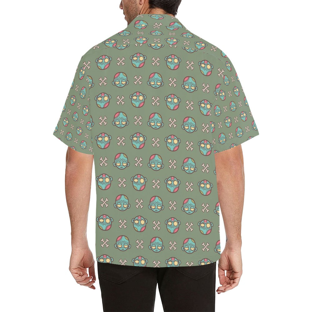 Zombie Print Design LKS301 Men's Hawaiian Shirt