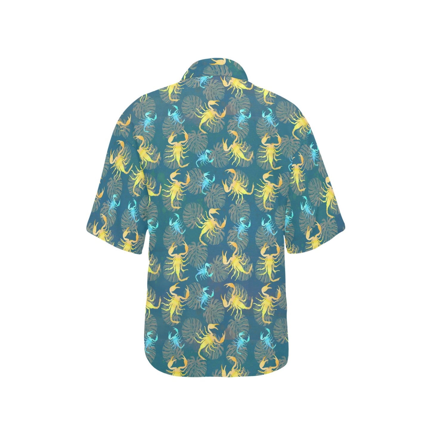 Scorpion Pattern Print Design 02 Women's Hawaiian Shirt