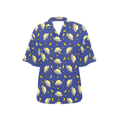 UFO Print Design LKS309 Women's Hawaiian Shirt