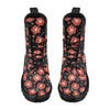 Red Hibiscus Pattern Print Design HB021 Women's Boots