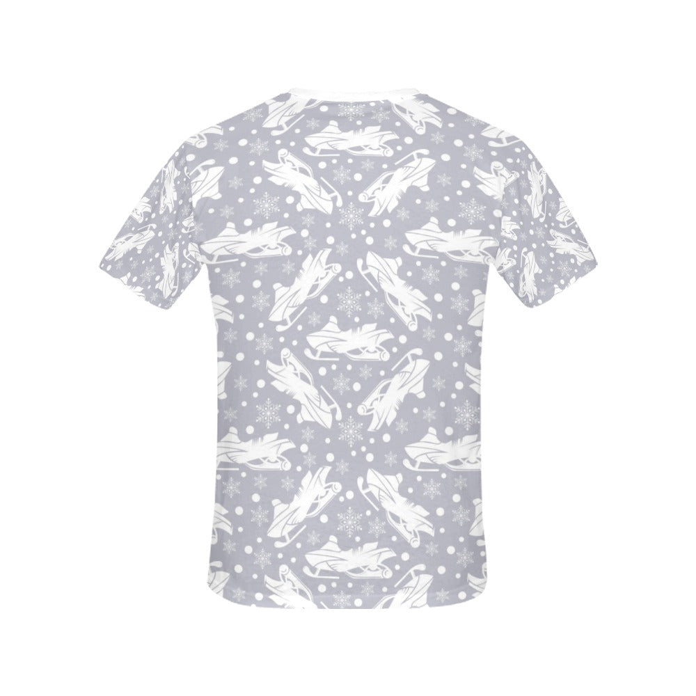 Snowmobile Print Design LKS302 Women's  T-shirt