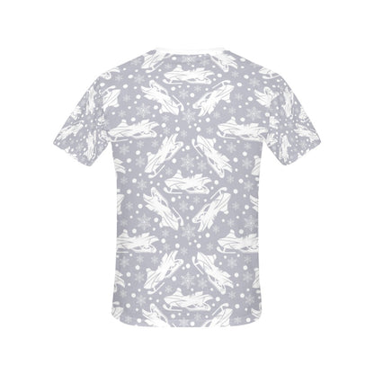 Snowmobile Print Design LKS302 Women's  T-shirt