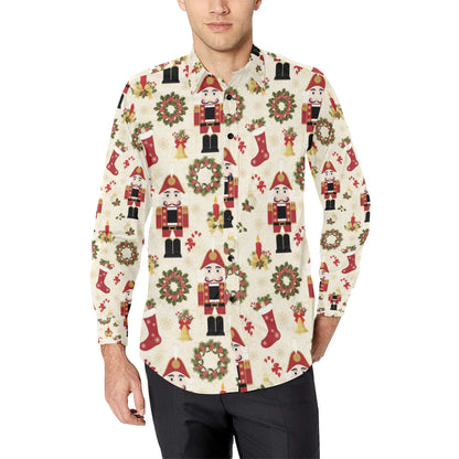 Nutcracker Pattern Print Design A01 Men's Long Sleeve Shirt