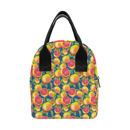 Grapefruit Pattern Print Design GF04 Insulated Lunch Bag