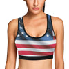 American flag Classic Sports Bra