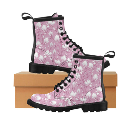 Magnolia Pattern Print Design MAG05 Women's Boots