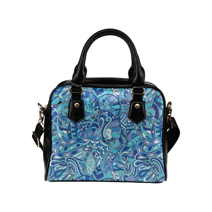 Funky Retro Pattern Print Design A02 Shoulder Handbag