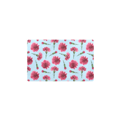 Carnations Pattern Print Design CN01 Kitchen Mat