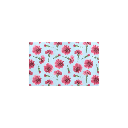 Carnations Pattern Print Design CN01 Kitchen Mat
