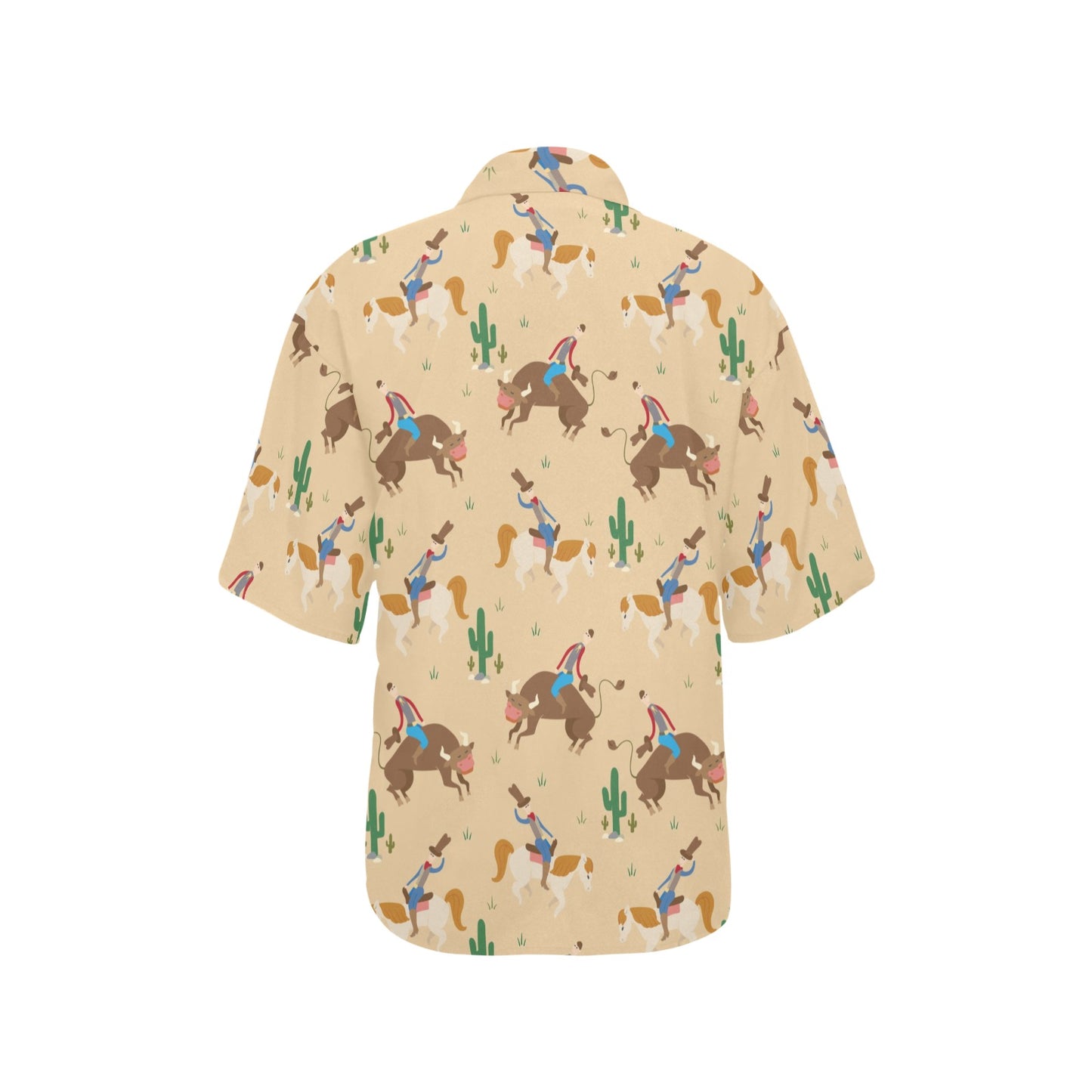 Rodeo Pattern Print Design A02 Women's Hawaiian Shirt