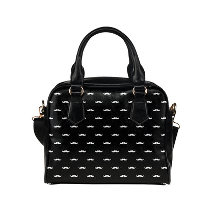 Mustache Pattern Print Design A04 Shoulder Handbag