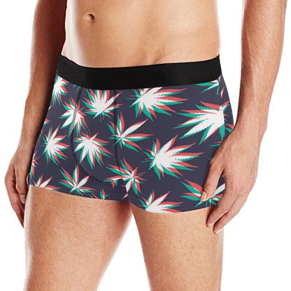 Pot Leaf Pattern Print Design A01 Men's Boxer Briefs