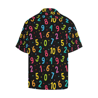 Number Pattern Print Design A04 Men's Hawaiian Shirt