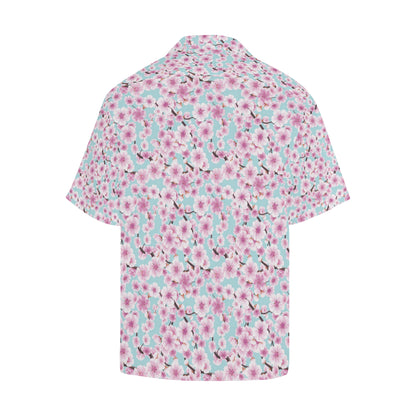 Cherry Blossom Pattern Print Design 01 Men's Hawaiian Shirt