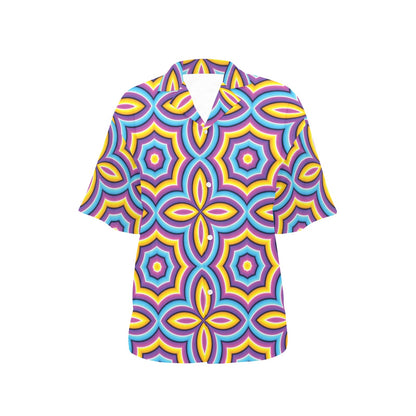 Optical illusion Pattern Print Design A03 Women's Hawaiian Shirt