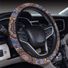 Mandala Boho Chic Design Print Steering Wheel Cover with Elastic Edge