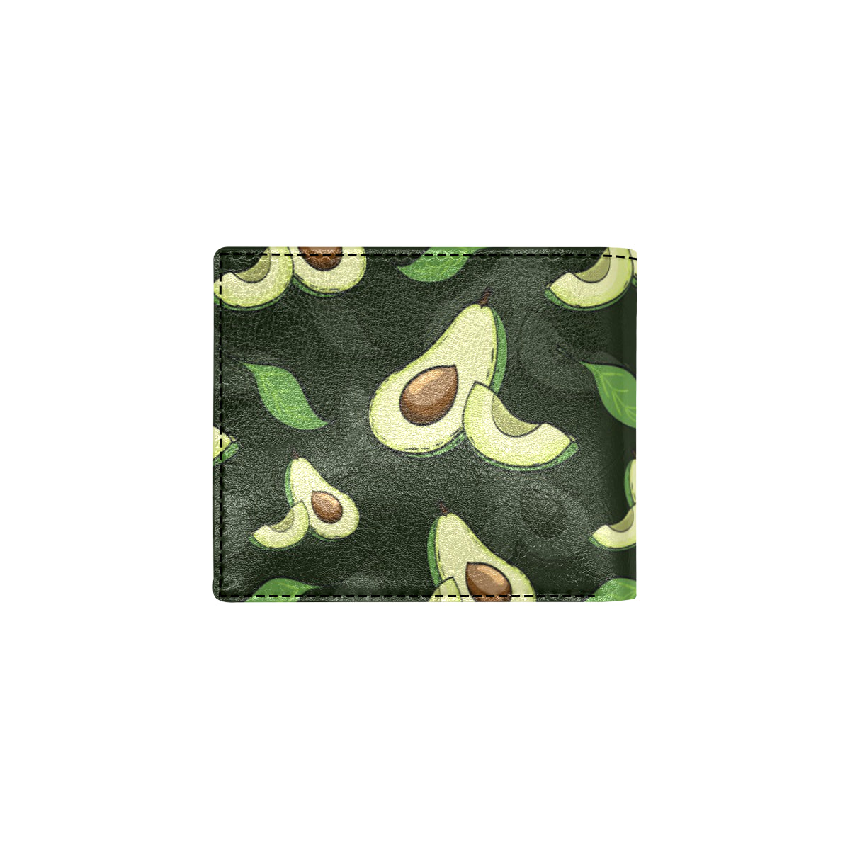 Avocado Pattern Print Design AC07 Men's ID Card Wallet