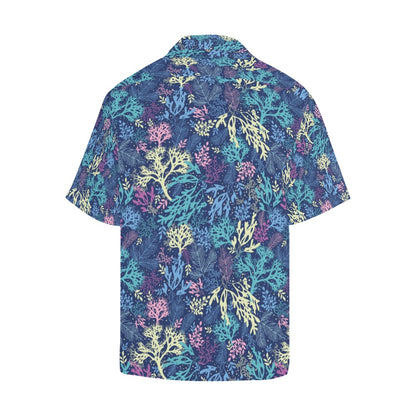 Seaweed Print Design LKS301 Men's Hawaiian Shirt