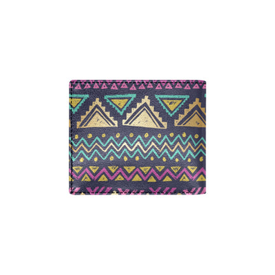 Multicolor Tribal aztec Men's ID Card Wallet