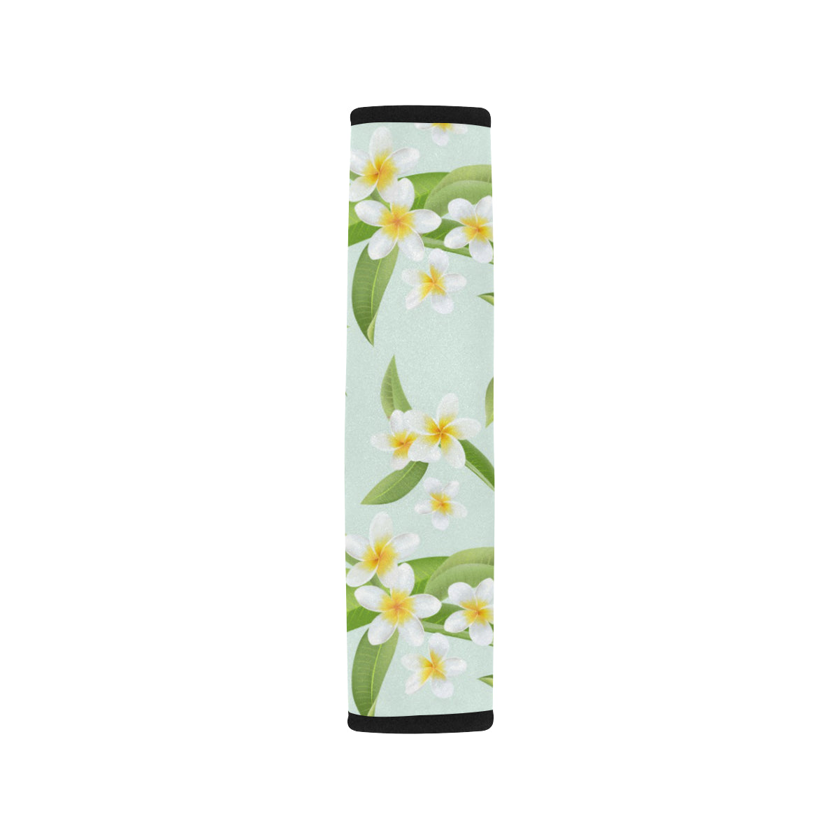 Yellow Plumeria Pattern Print Design PM024 Car Seat Belt Cover