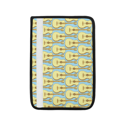Acoustic Guitar Pattern Print Design 03 Car Seat Belt Cover
