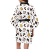 Cow Pattern Print Design 06 Women's Short Kimono