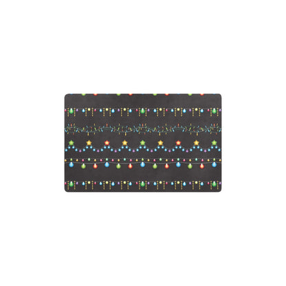 Christmas Light Pattern Print Design 01 Kitchen Mat