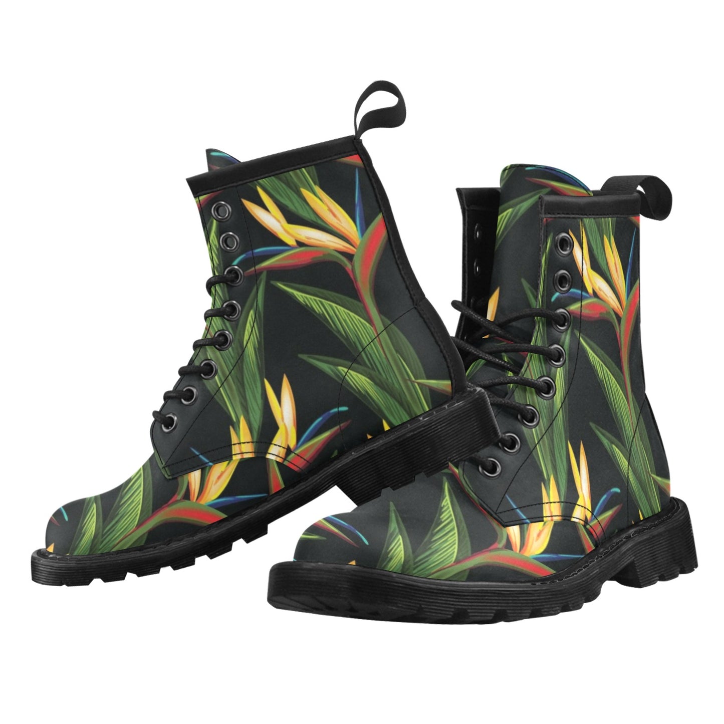 Bird Of Paradise Pattern Print Design BOP012 Women's Boots