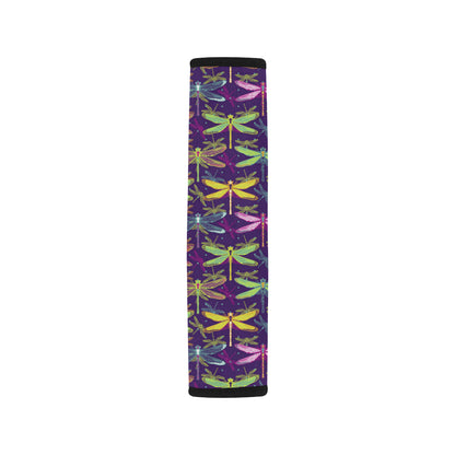 Dragonfly Neon Color Print Pattern Car Seat Belt Cover
