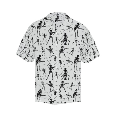 Skeleton Music Player Print Design LKS303 Men's Hawaiian Shirt