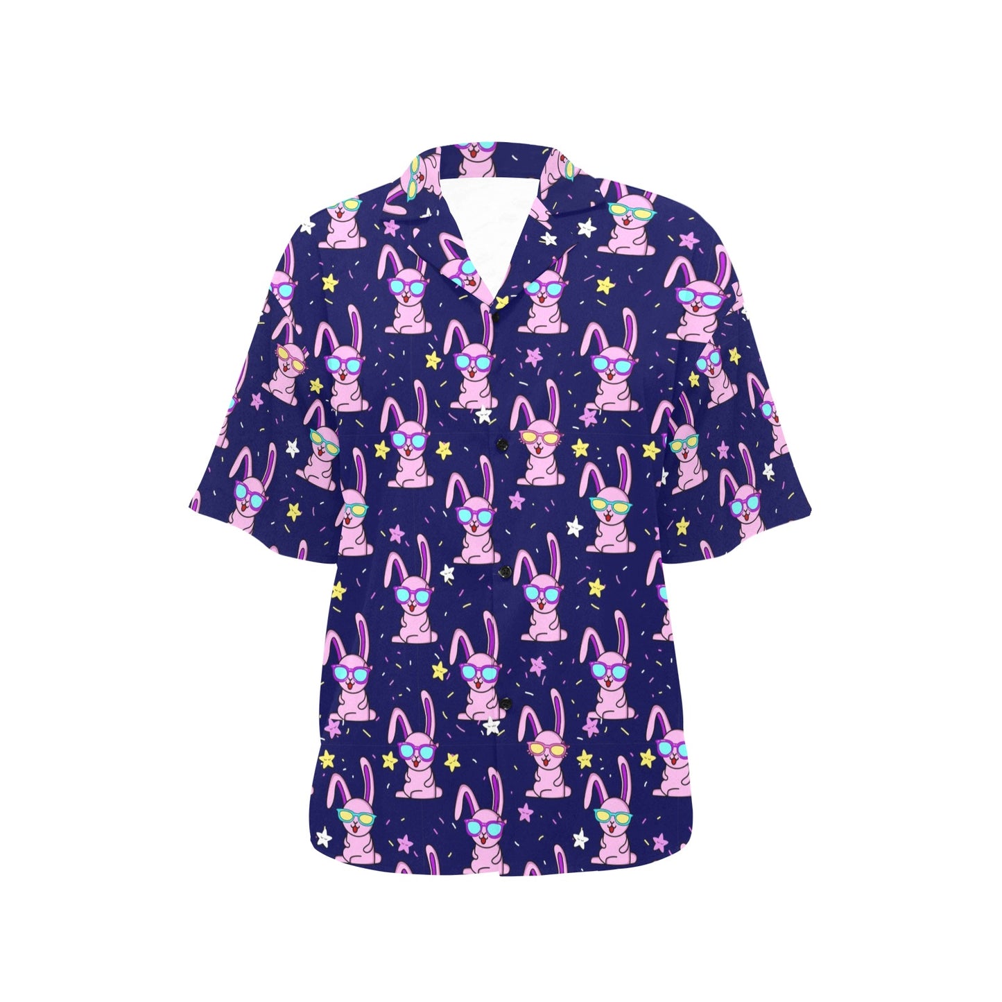Rabbit Baby Pattern Print Design RB015 Women's Hawaiian Shirt