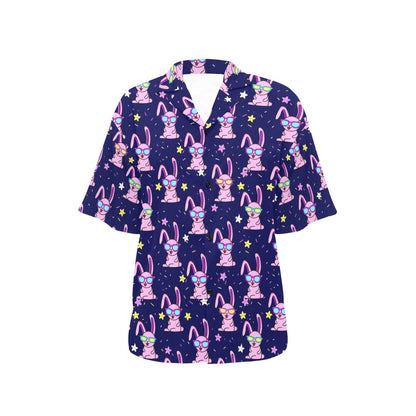 Rabbit Baby Pattern Print Design RB015 Women's Hawaiian Shirt