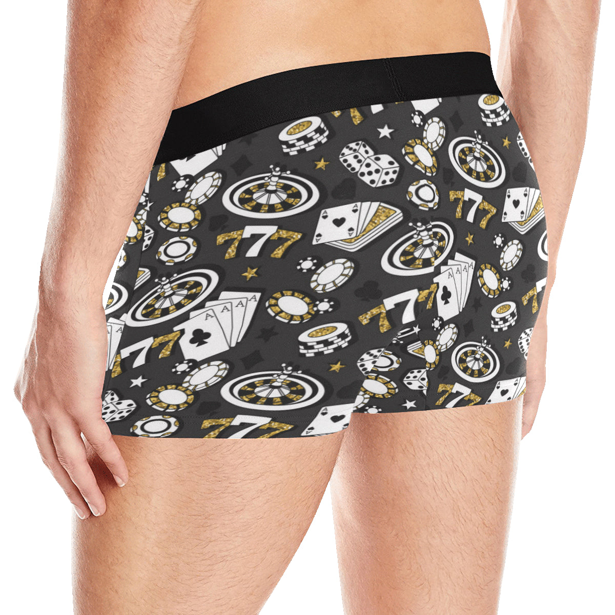Casino Pattern Print Design 05 Men's Boxer Briefs