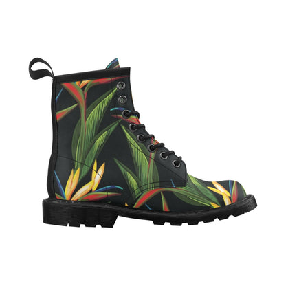 Bird Of Paradise Pattern Print Design BOP012 Women's Boots
