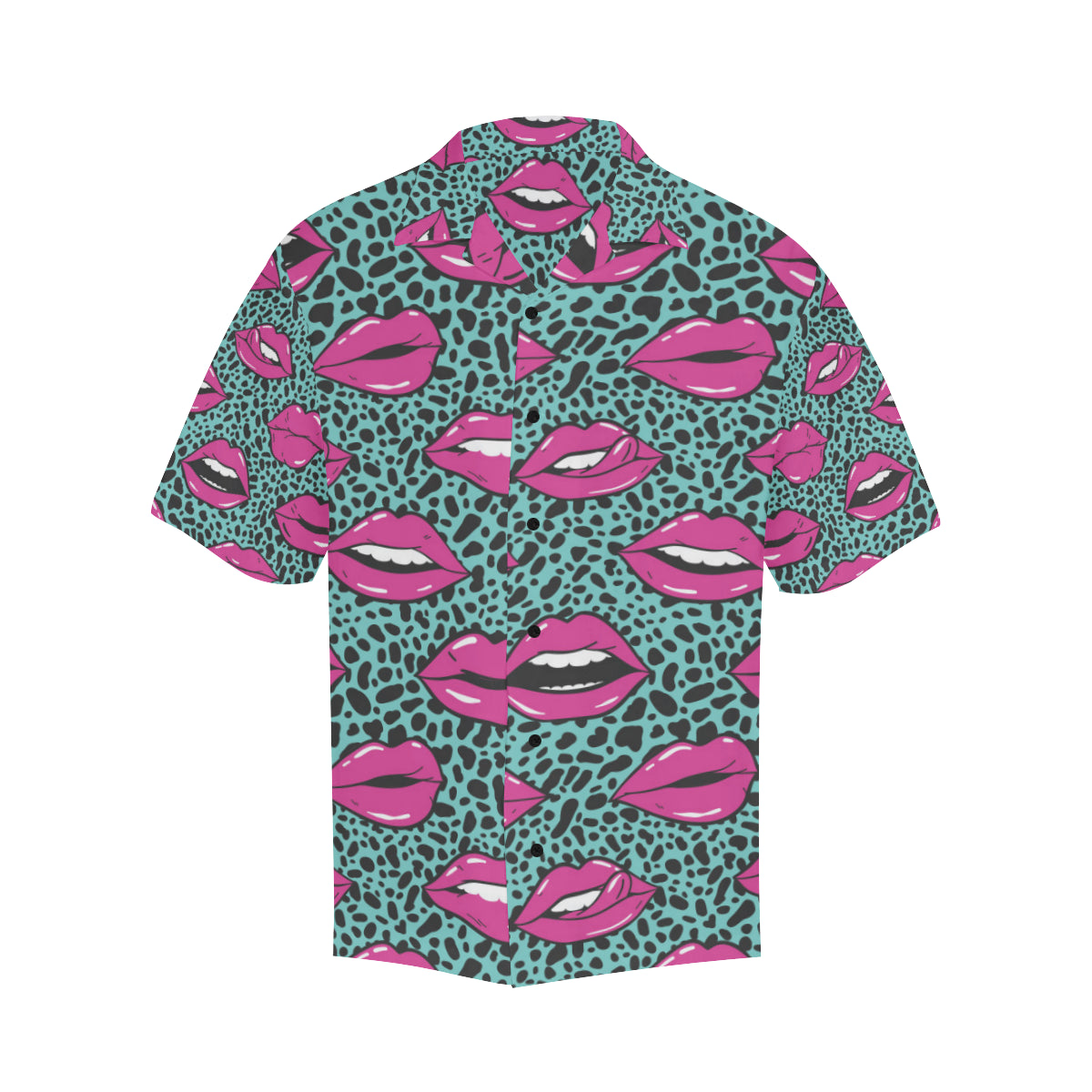 Lip Pattern Print Design 04 Men's Hawaiian Shirt