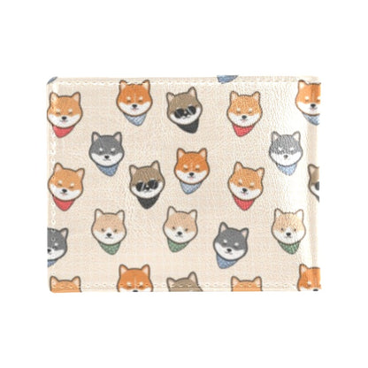 Shiba Inu Print Design LKS3010 Men's ID Card Wallet