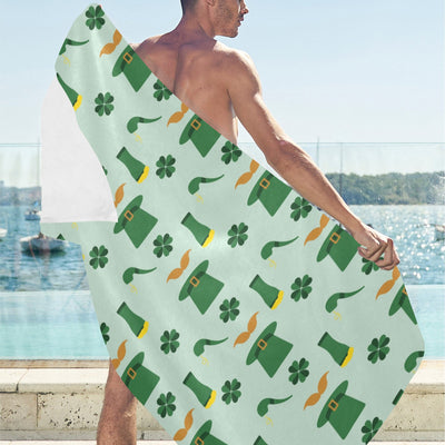 St Patricks Day Print Design LKS304 Beach Towel 32" x 71"